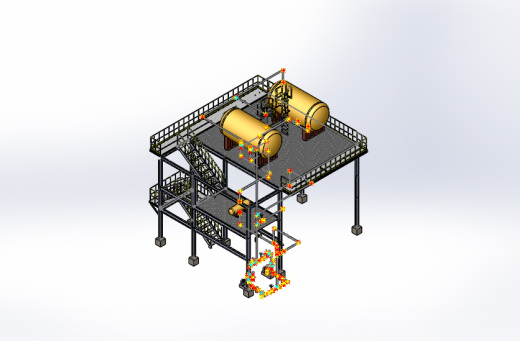 FOME储罐系统3D图纸 STEP格式缩略图